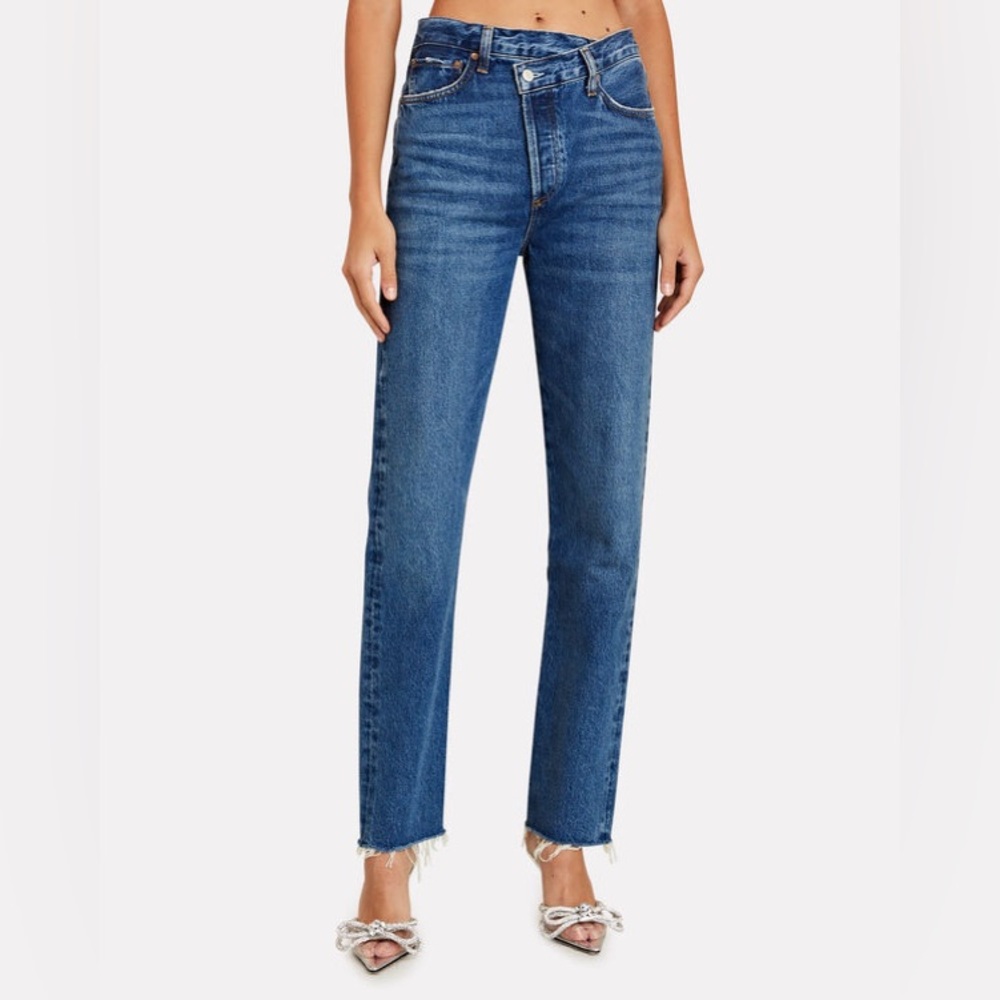 BNWT AGOLDE Criss Cross Straight-Leg Organic Jeans